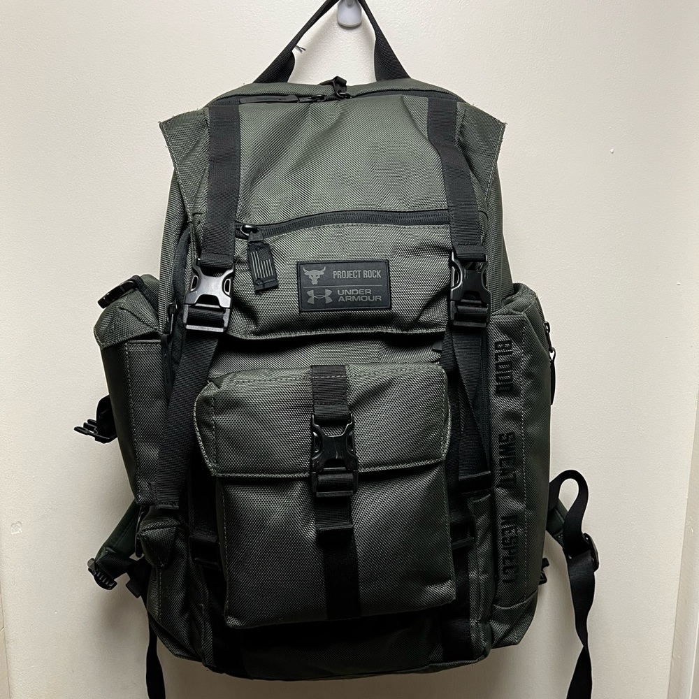 Under Armour UA x Project Rock Freedom Regiment Backpack OSFA Army Green